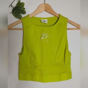 Nike Bright Green Women's Tank Top Sport Bra Casual Athleisure Top Small